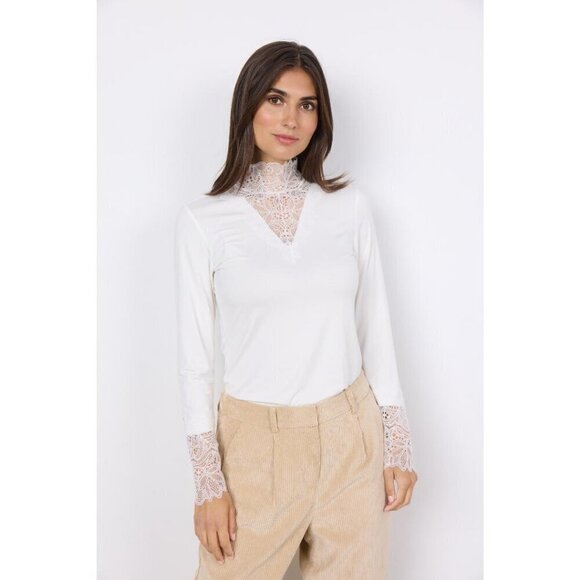 NWT SOYA CONCEPT  MARICA 20 WHITE LACE ELEGANT LONGSLEEVE - Picture 6 of 6